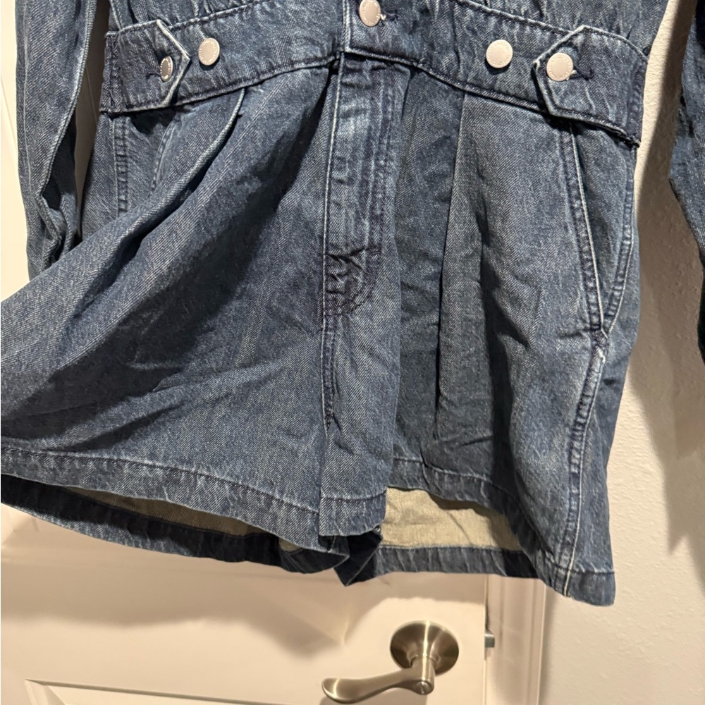 🍡NWOT Denim Women's romper long sleeve and shorts - Picture 4 of 6